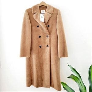 Zara faux fur coat